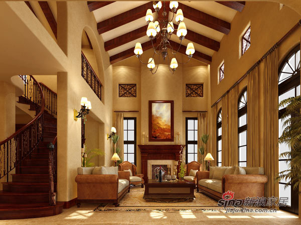 欧式 别墅 客厅图片来自用户2745758987在细品南加州浪漫异国风情35的分享