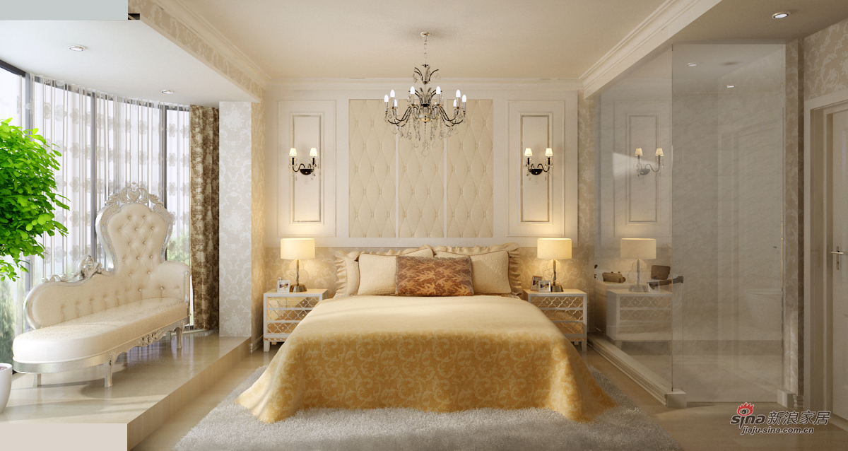 地中海 三居 卧室图片来自用户2757320995在打造自由浪漫的婚房62的分享