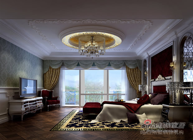 欧式 别墅 卧室图片来自用户2746953981在奢华欧式风专属别墅设计56的分享