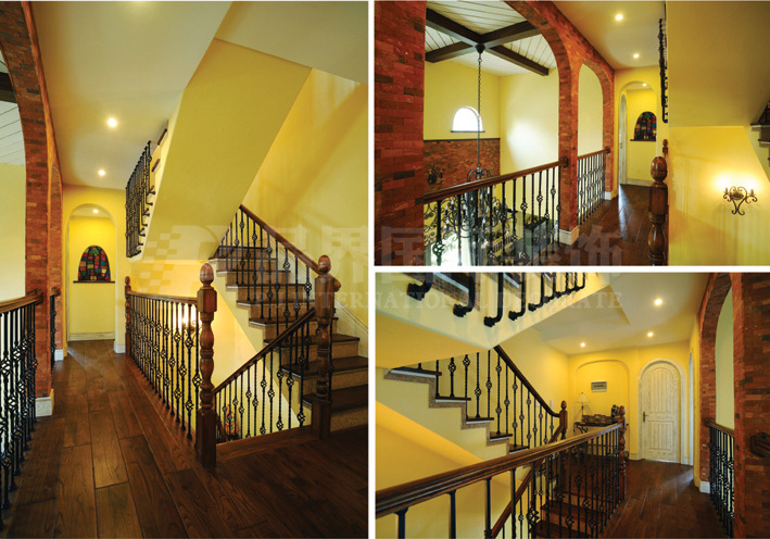 美式 别墅 楼梯图片来自用户1907685403在【多图】清水苑356平美式风格！15的分享