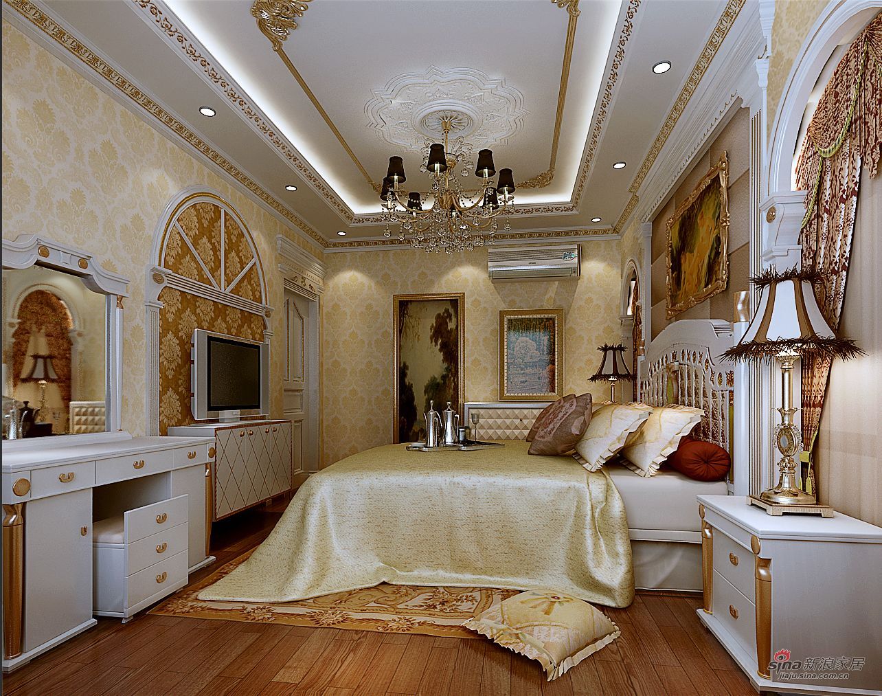 新古典 二居 卧室 公主房图片来自用户1907664341在古典奢华风的分享
