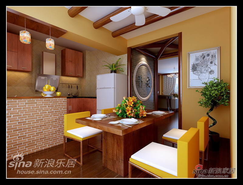 中式 三居 餐厅图片来自用户1907696363在127平中式精致沉稳儒雅三居爱家80的分享