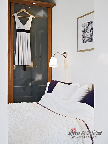 简约 公寓 卧室图片来自用户2737759857在66平米白色公寓精致简洁小户型88的分享