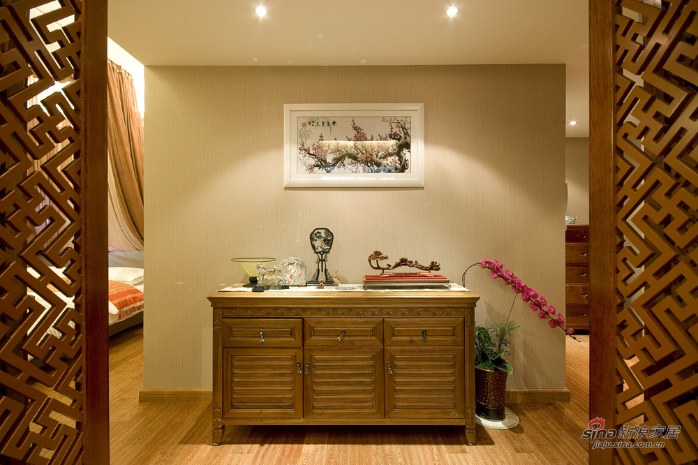中式 复式 卧室图片来自装修微日记在【高清】250平沉静之美新中式大气家12的分享