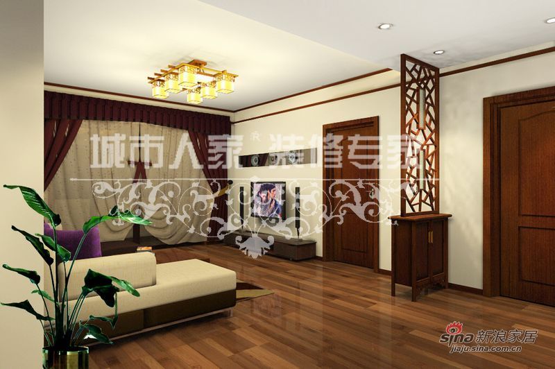 中式 三居 客厅图片来自用户1907659705在壹街区3室中式风格93的分享