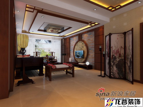 中式 二居 客厅图片来自用户1907658205在8万打造100平中式简约两居77的分享