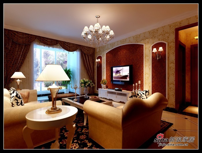简约 二居 客厅图片来自用户2737759857在小资5.5万装83㎡简约欧式2居室19的分享