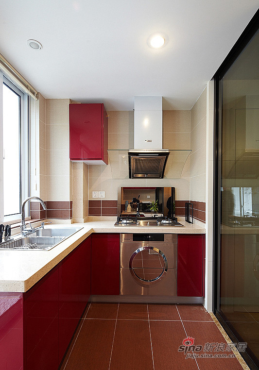 现代 三居 厨房图片来自装修微日记在【高清】130平现代简约暖意3居室50的分享