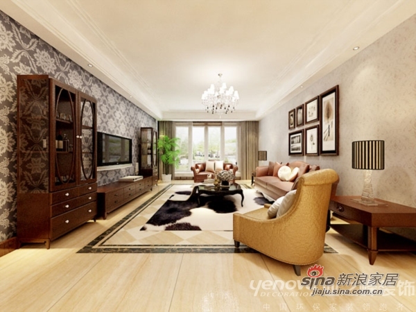 欧式 跃层 客厅图片来自用户2746953981在天津大都会欧式设计作品之优雅人生46的分享