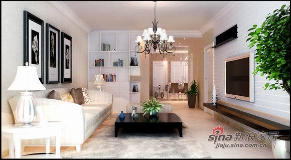 欧式 二居 客厅图片来自用户2745758987在5.5万元巧装80平米的欧式设计32的分享
