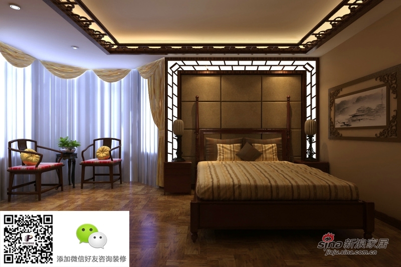 中式 复式 卧室图片来自用户1907696363在东方国际广场装饰设计效果图95的分享