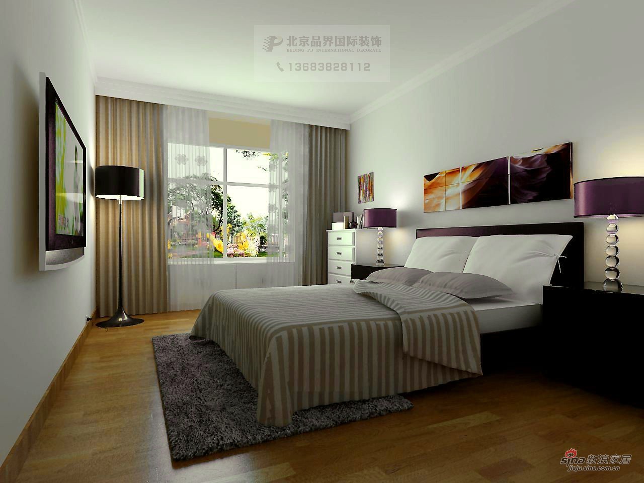 简约 二居 卧室图片来自用户2557979841在白色的扩张力展现房间氛围和采光54的分享