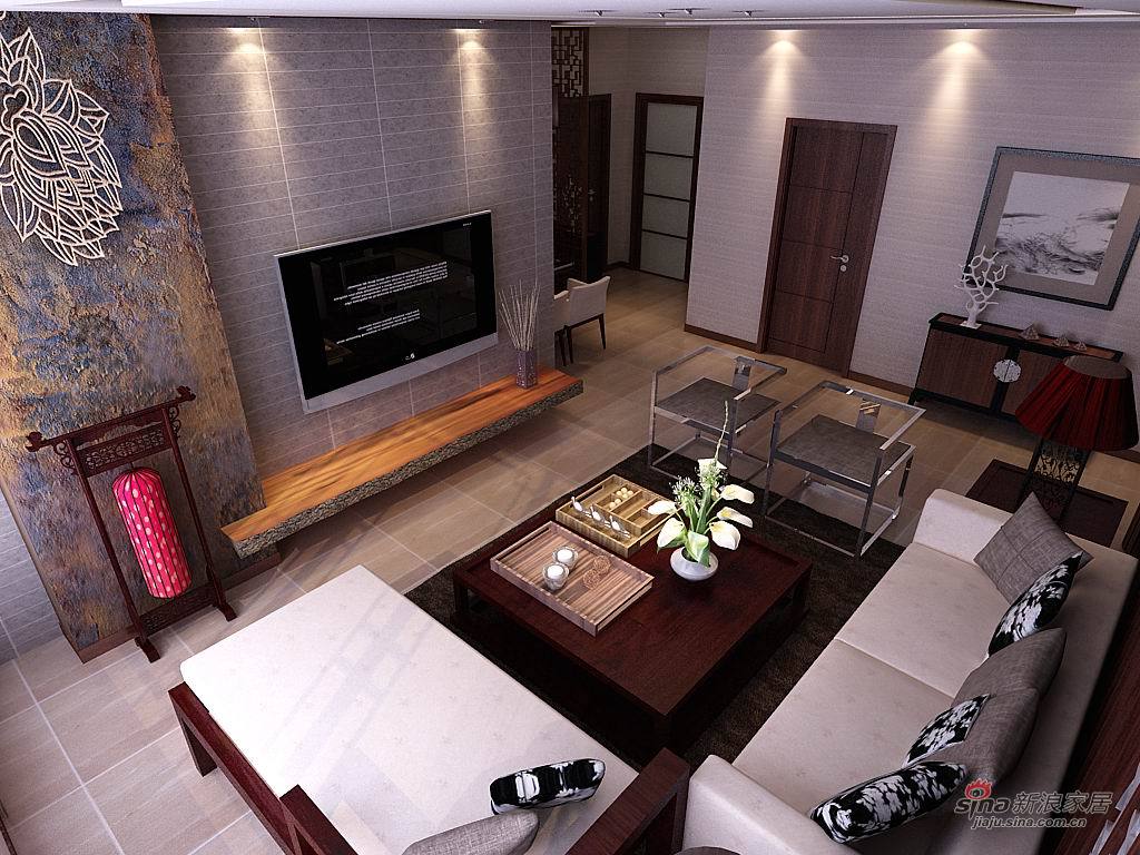 中式 三居 客厅图片来自方林装饰在【多图】古典大气的中式风格12的分享