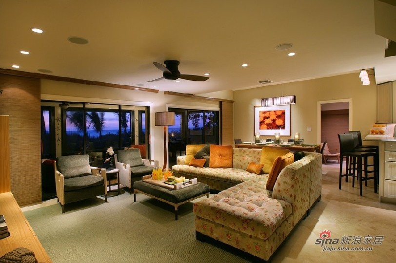 简约 别墅 客厅图片来自用户2739081033在冬日暖调134平三居装修设计实景图53的分享