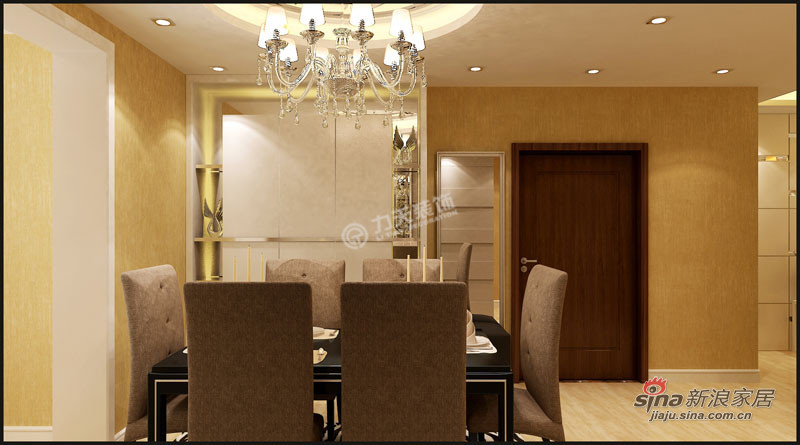 简约 三居 餐厅图片来自用户2737786973在众泰公寓124平米-三室一厅-现代简约风格74的分享