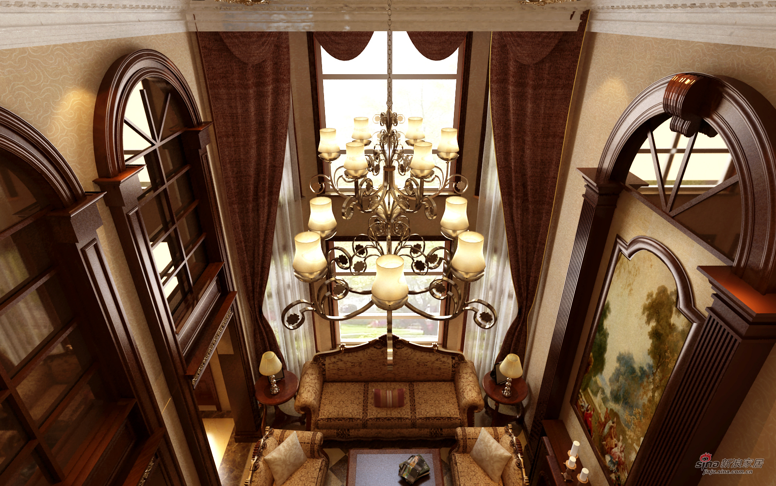 欧式 别墅 客厅图片来自用户2772873991在450平新古典主义尊贵豪宅—高品质生活19的分享