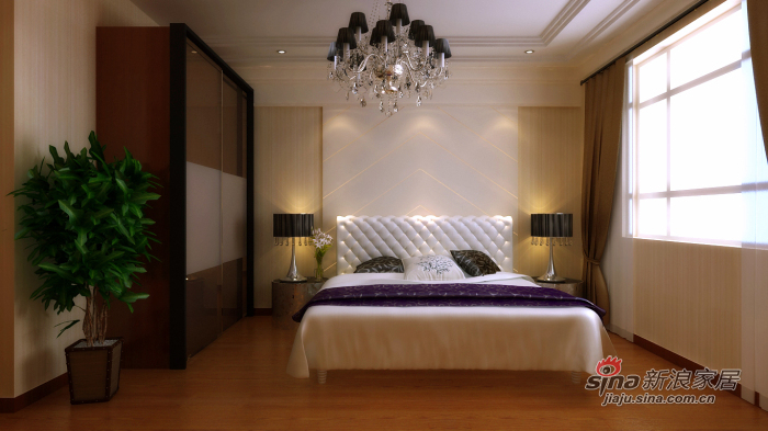 欧式 三居 卧室图片来自用户2746869241在沈阳实创 摩尔公馆 简欧风格78的分享