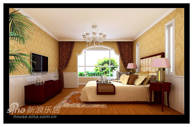 欧式 三居 卧室图片来自用户2746948411在欧式乡村风格16的分享