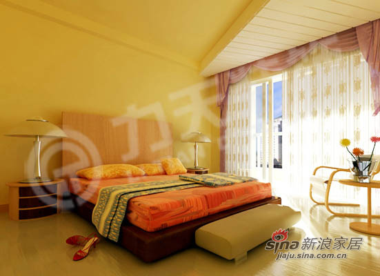 简约 二居 卧室图片来自阳光力天装饰在103平现代个性、浪漫简约72的分享