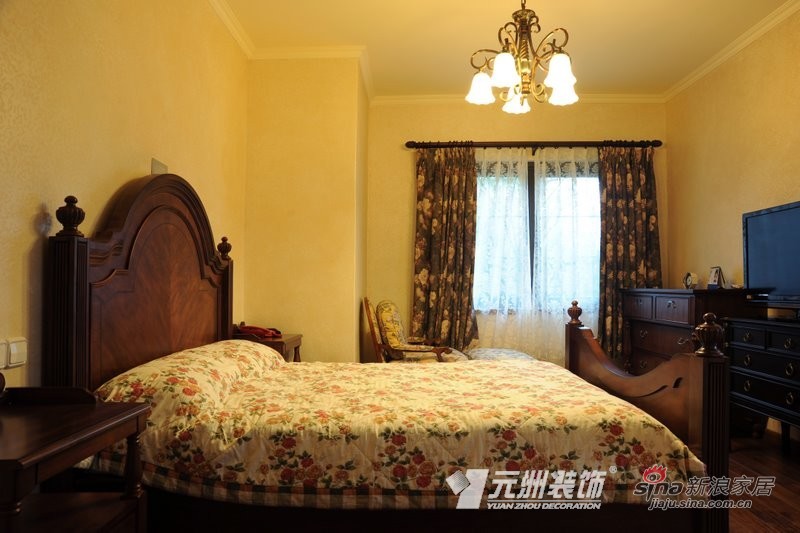 美式 别墅 卧室图片来自用户1907685403在【高清】美式风格别墅设计40的分享