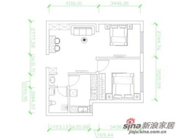 58平米温馨一居室15