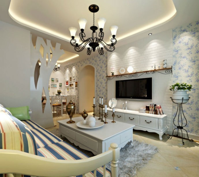 地中海 二居 客厅图片来自用户2756243717在5.5万装扮地中海风格两居爱家92的分享