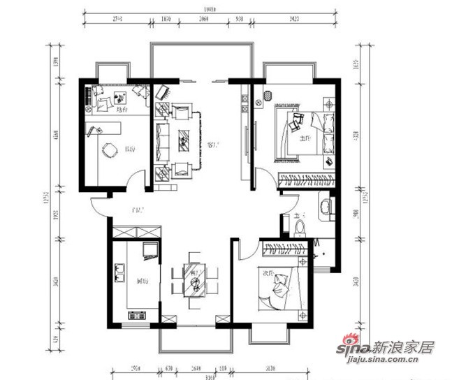 100平米經濟適用的案例賞析