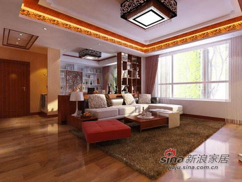 中式 三居 客厅图片来自用户1907662981在140平方中式风格三居室42的分享