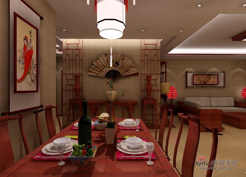 中式 三居 餐厅图片来自城市人家犀犀在壹街区现代中式62的分享