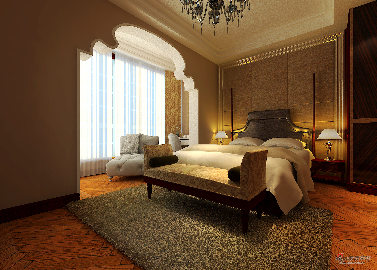 欧式 三居 卧室图片来自用户2746889121在现代风格21的分享