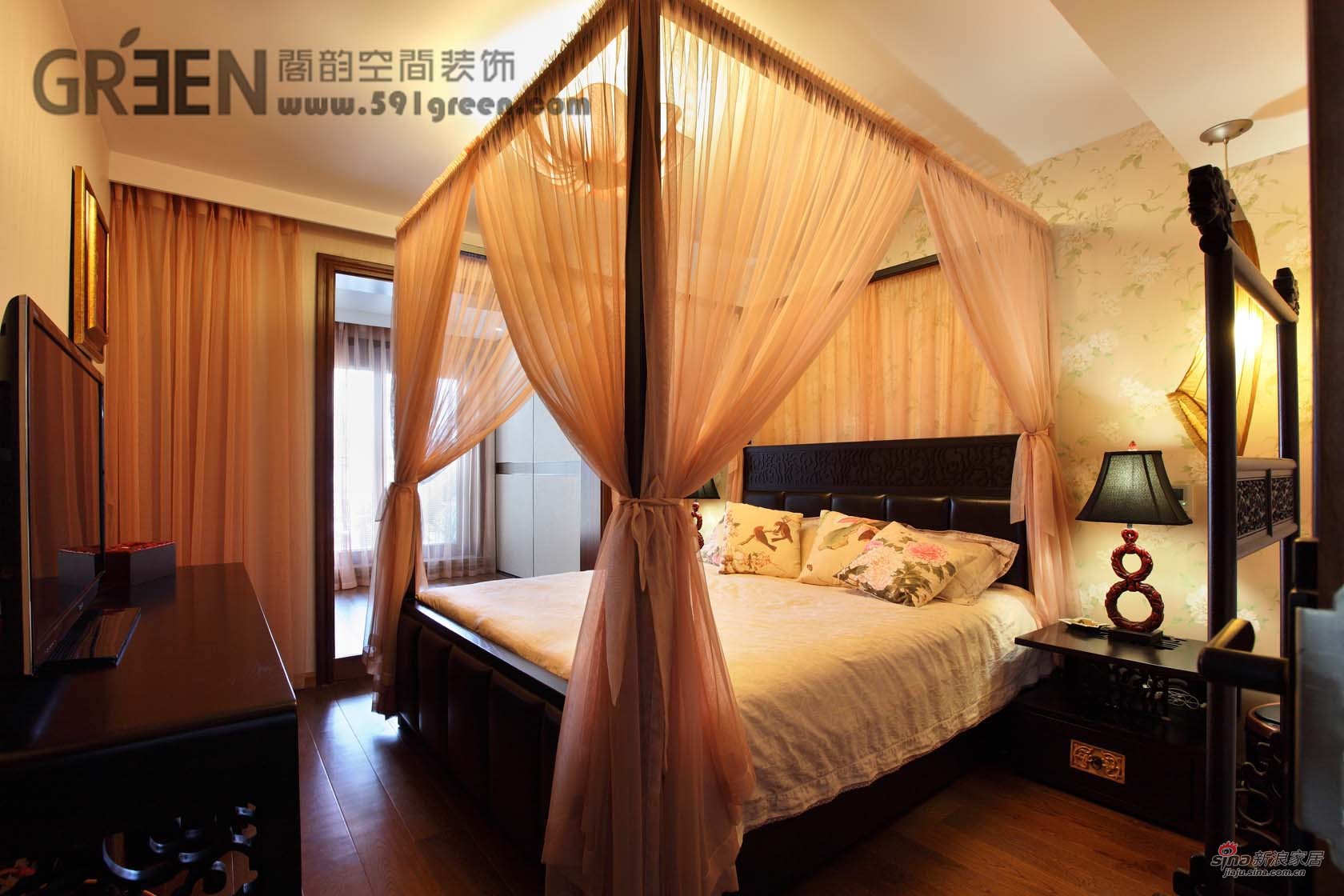 中式 复式 卧室图片来自阁韵空间装饰在【高清】碧荷180平悠然中式风轻云淡家30的分享