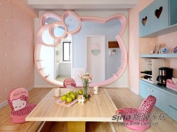 超可爱装修梦幻唯美的Hellokitty粉红小屋38
