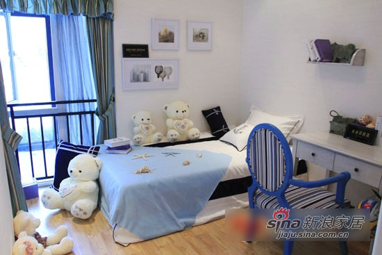 简约 三居 儿童房图片来自用户2737786973在清爽休闲美家 86平两室两厅8万装19的分享