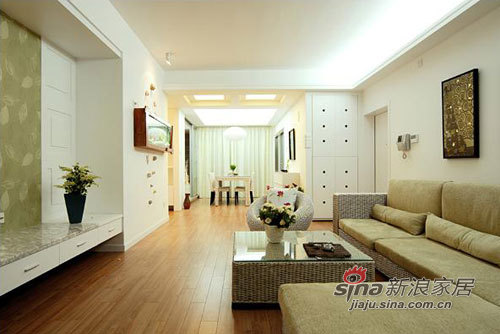 简约 三居 客厅图片来自用户2738093703在力求120平米空间设计的内敛，灰色主调风格90的分享