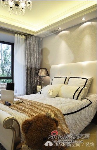 欧式 别墅 卧室图片来自用户2746953981在220平欧式风格大气三口之家66的分享