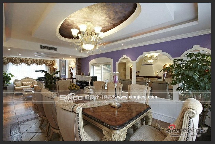 欧式 别墅 餐厅图片来自用户2746889121在实景图展示300平欧式别墅87的分享