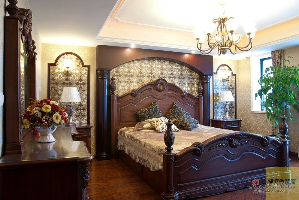 新古典 三居 卧室图片来自用户1907701233在【多图】142平米古典风格29的分享