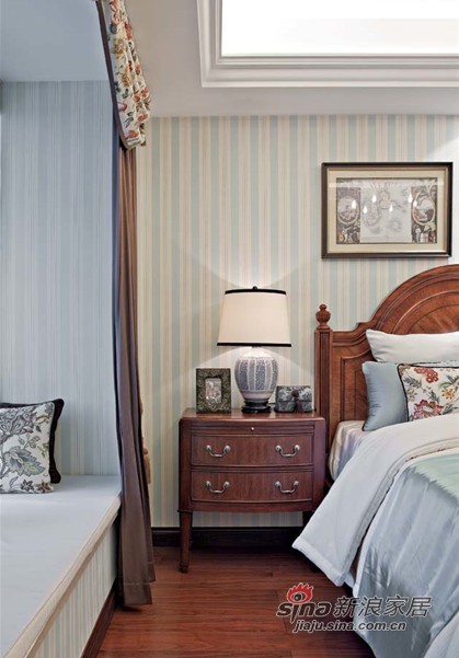 美式 四居 卧室图片来自用户1907685403在【多图】现代美式风格御翠尚府19的分享
