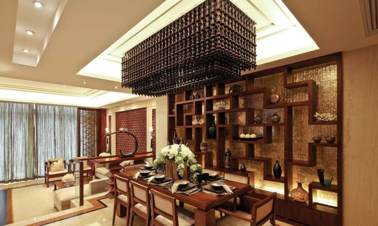 中式 四居 餐厅图片来自用户1907662981在13.5万铸造奢华中式四居室71的分享