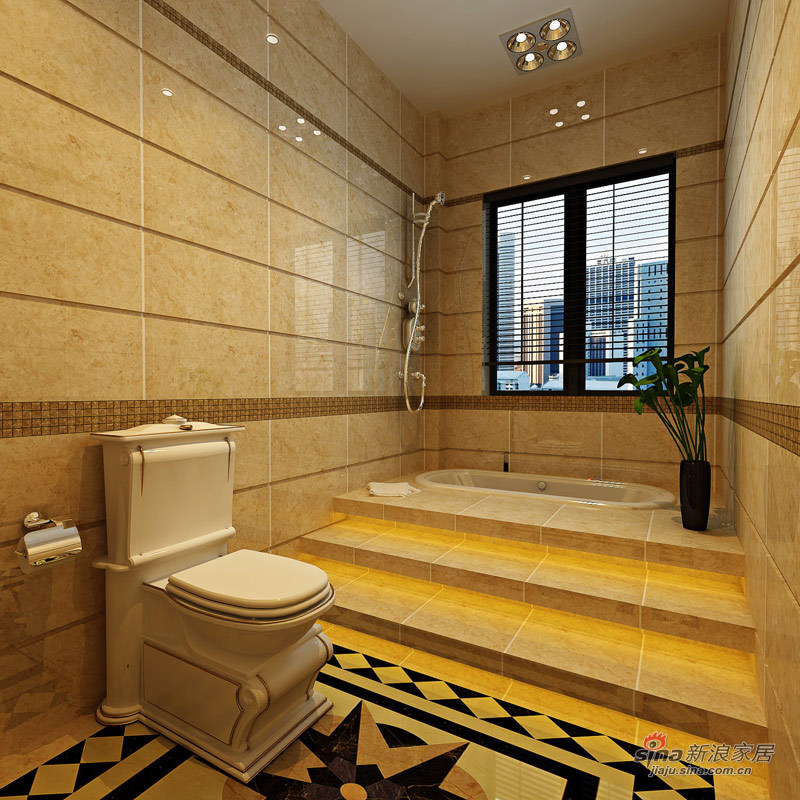 欧式 别墅 卫生间图片来自用户2557013183在80万装300平米纯欧式大宅 品味华丽古典生活75的分享
