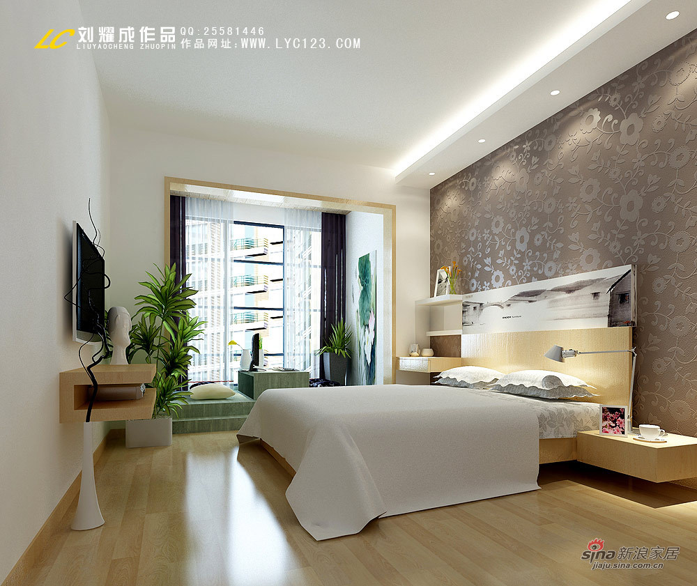 简约 二居 客厅图片来自用户2738820801在湘江世纪城样板间38的分享