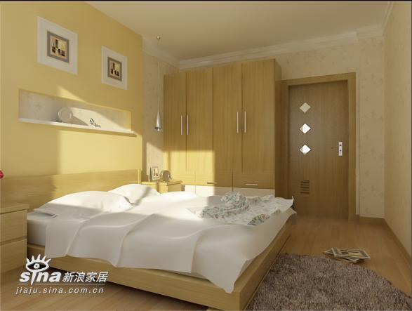 简约 二居 卧室图片来自用户2738813661在实创装饰沸城设计案例11的分享