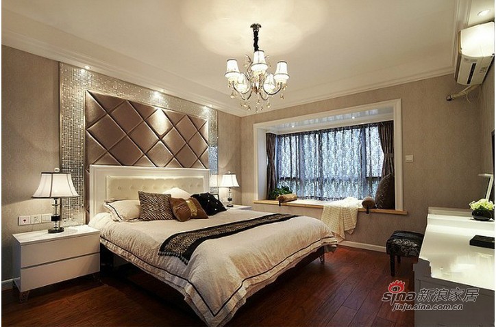 欧式 三居 卧室图片来自用户2745758987在东方太阳城140平欧式高贵典雅3居室20的分享