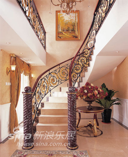 欧式 别墅 楼梯图片来自用户2757317061在瀛海名居75的分享