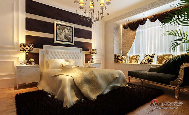 欧式 四居 卧室图片来自用户2746889121在简欧风格150平装扮靓丽四居室29的分享