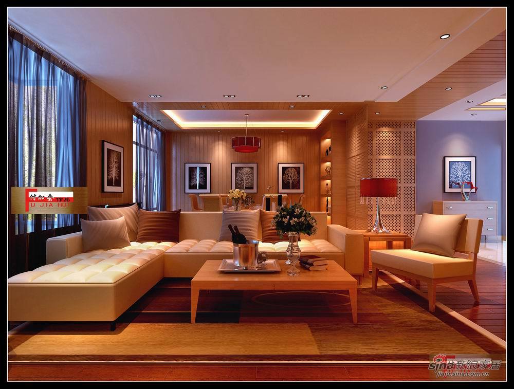 中式 三居 客厅图片来自用户1907696363在【中景·江山赋】160平中式风格12的分享