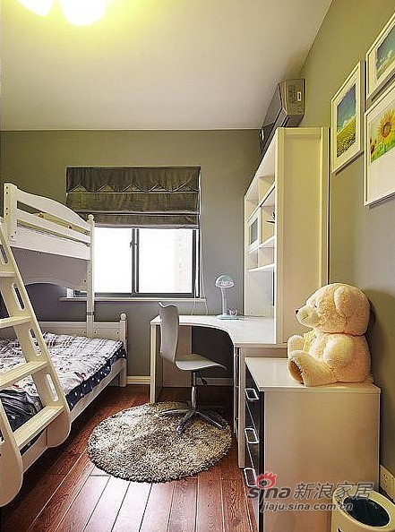 简约 三居 儿童房图片来自用户2737786973在精装105平方简约时尚三居室60的分享