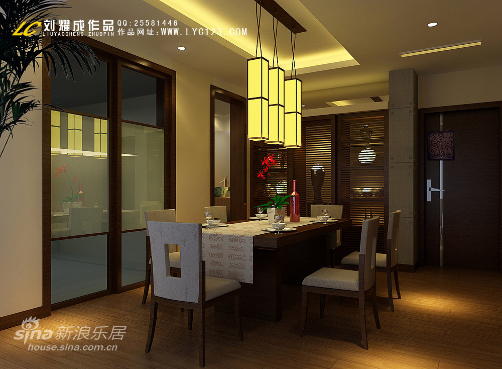 中式 三居 餐厅图片来自用户2748509701在新东方主义风格83的分享