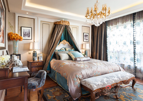 欧式 别墅 卧室图片来自用户2557013183在高富帅的另类欧式奢华风格14的分享