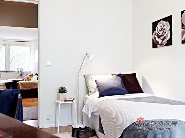简约 公寓 卧室图片来自用户2737782783在75平米的清新气质公寓30的分享